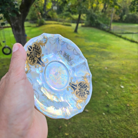 Royal Sealy Bone China Teacup & Saucer Lusterware Made in Japan Vintage - Picture 8 of 10